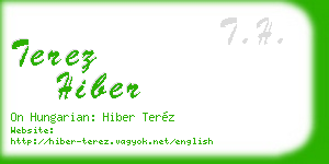 terez hiber business card